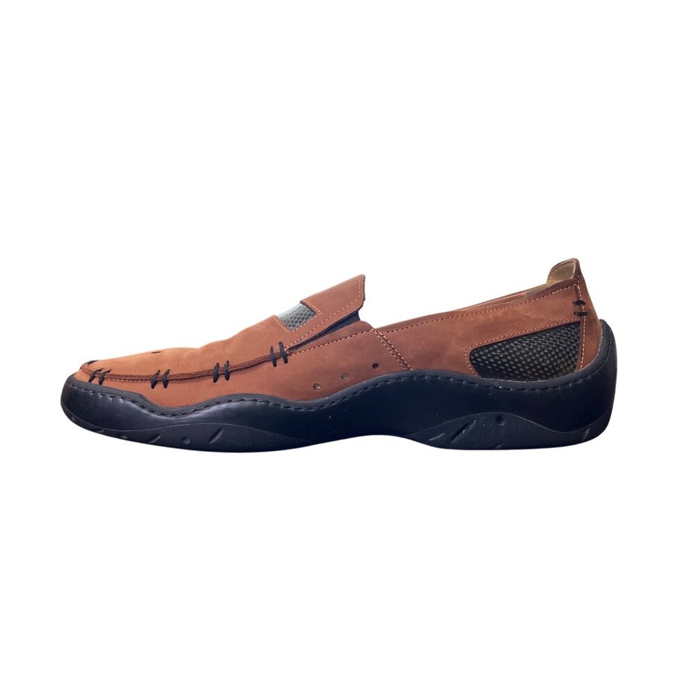 Toschi Mach Loafers Brown Nubuck Leather Driver Shoe CarbonLite Mens 11.5 - Picture 12 of 12